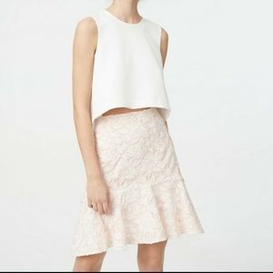 Club monaco pink lace skirt